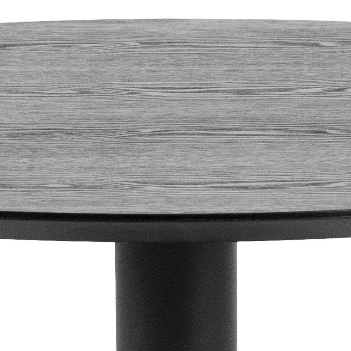 Lisomme Vino houten tafel zwart - Ã 80 cm