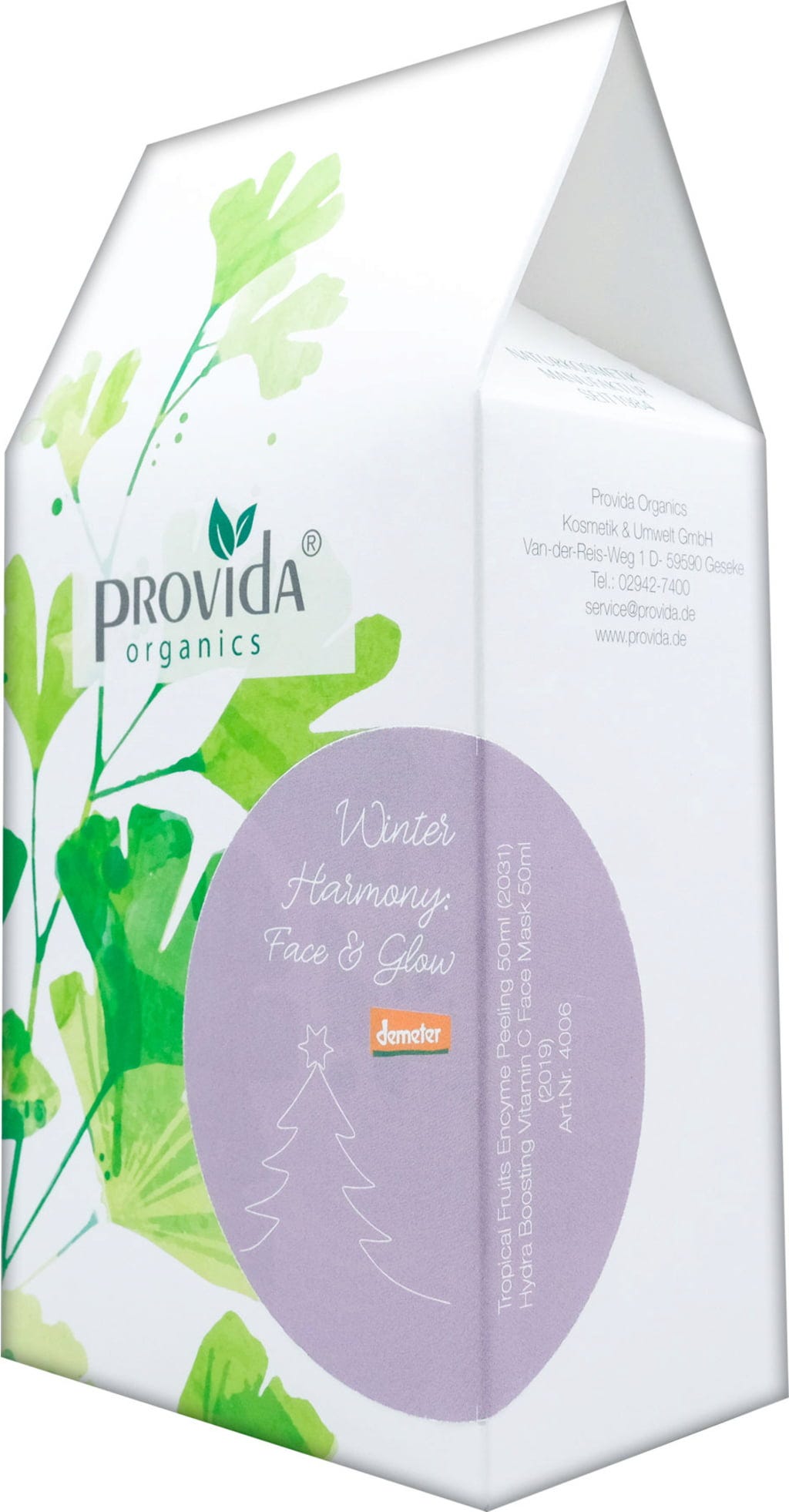 provida organics  Winter Harmony Face & Glow Set