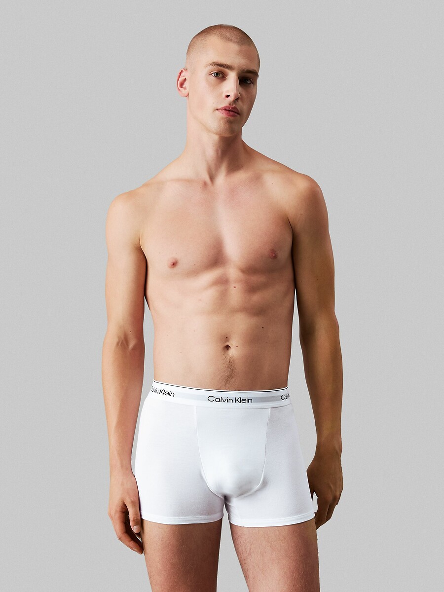 CALVIN KLEIN CUIDADOS ÍNTIMOS<br>Conjunto de 3 cuecas boxer de algodão elástico