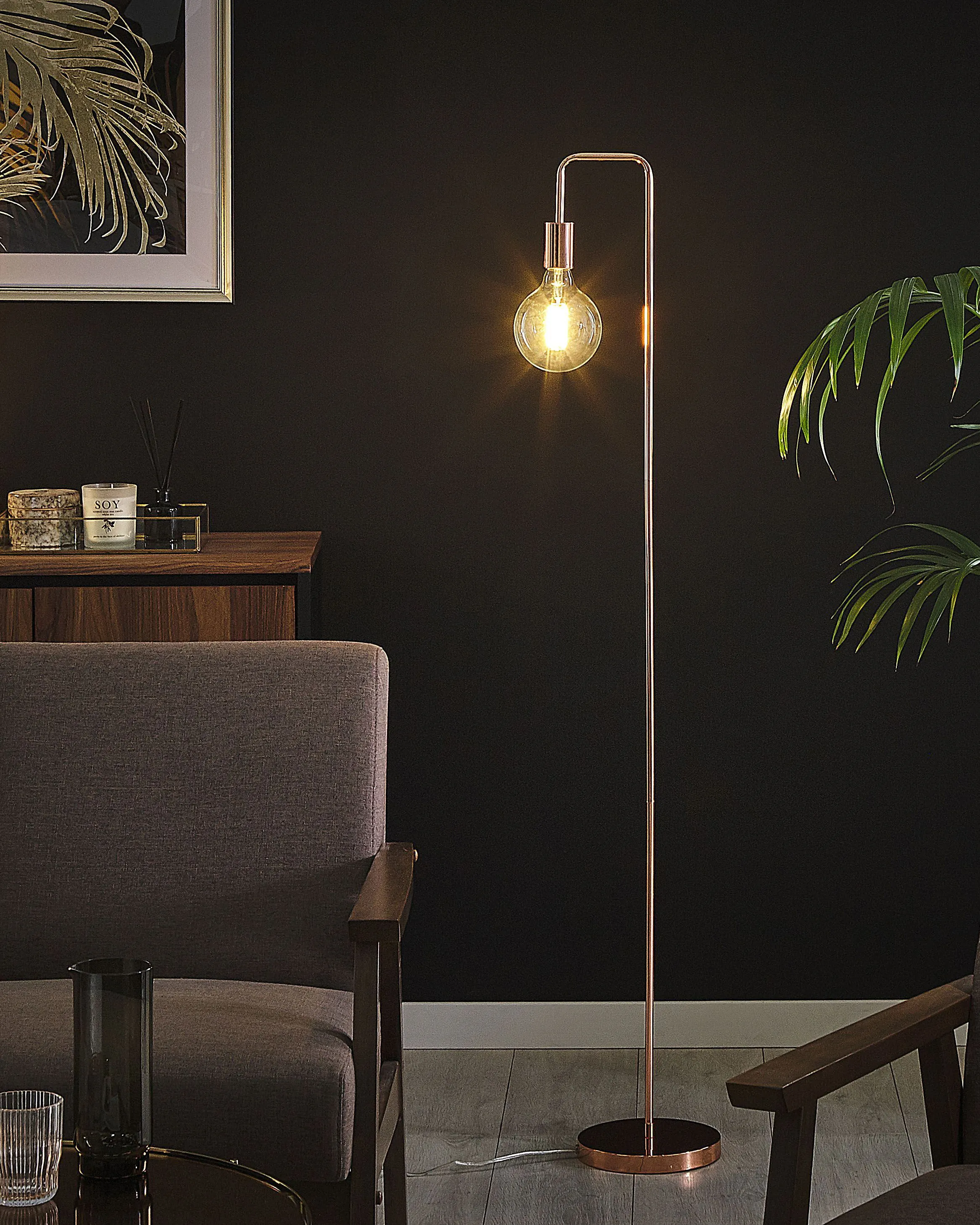 Staande lamp SAVENA Metaal Koper