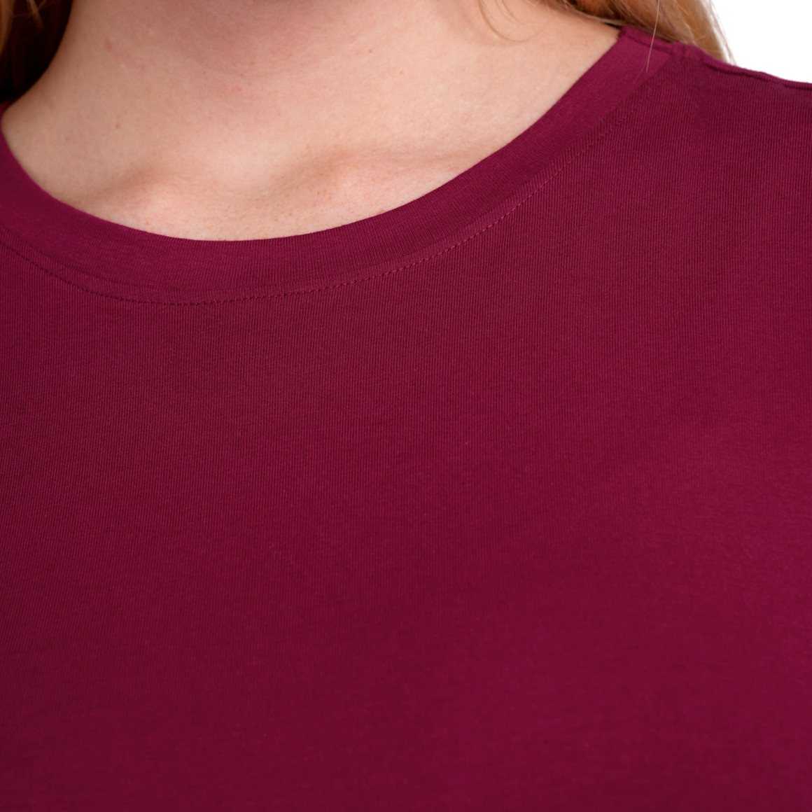 Gina Benotti Damen T-Shirt im Basic-Look dunkelrot