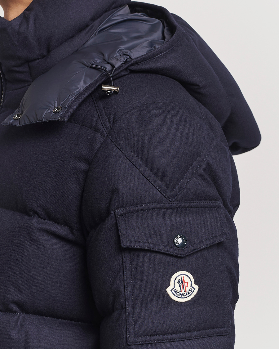 Moncler Montgenevre Flannel Down Jacket Navy