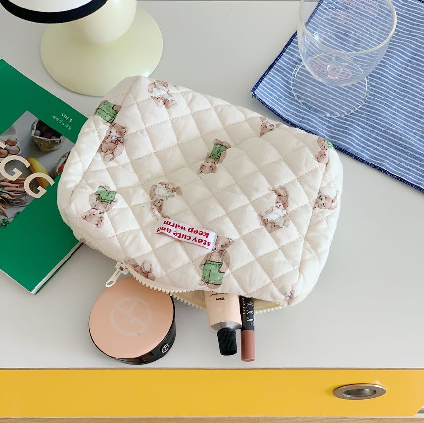 Olsin - Floral / Bear Travel Makeup Bag (verschillende designs)