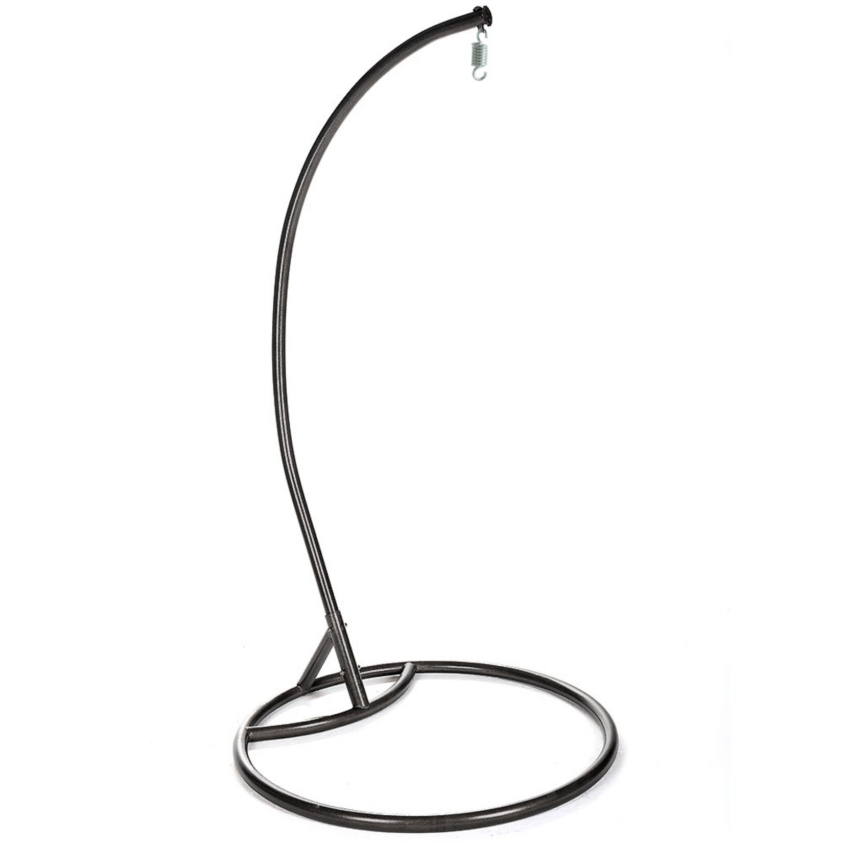 Home Deluxe Cielo Polyrattan Hängesessel mit Gestell, Korb grau