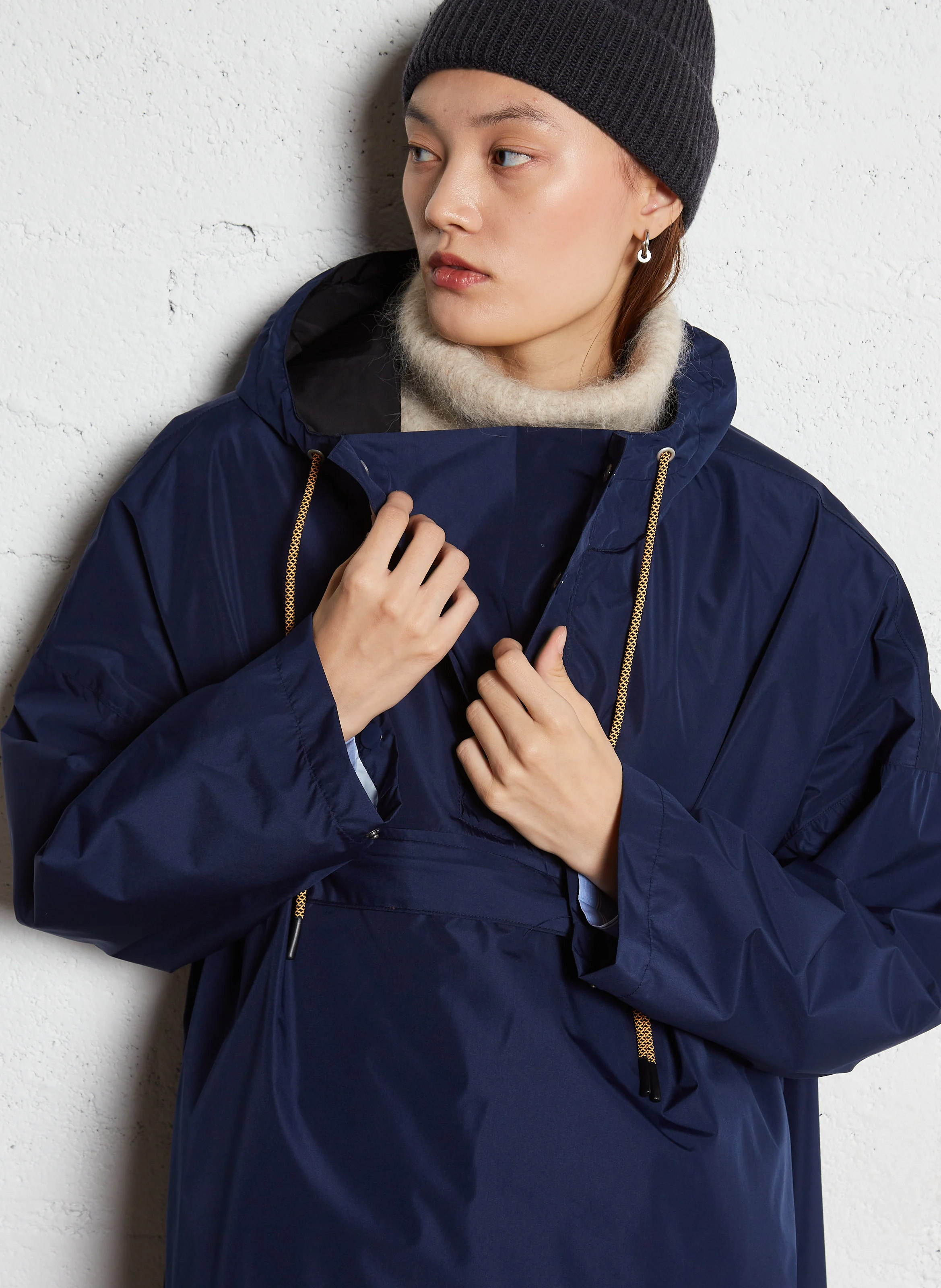 Poncho ample imperméable| Bleu