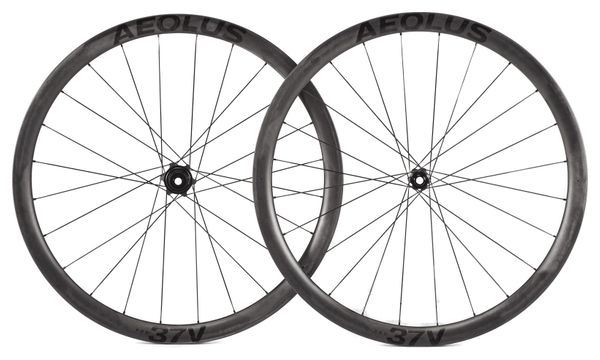 Paire de Roues Bontrager Aeolus Pro 37V I 12x100 - 12x142 mm I CenterLock I Shimano/Sram