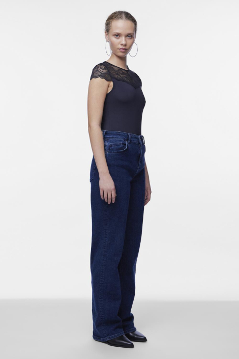 Pieces zwarte dames t-shirt
