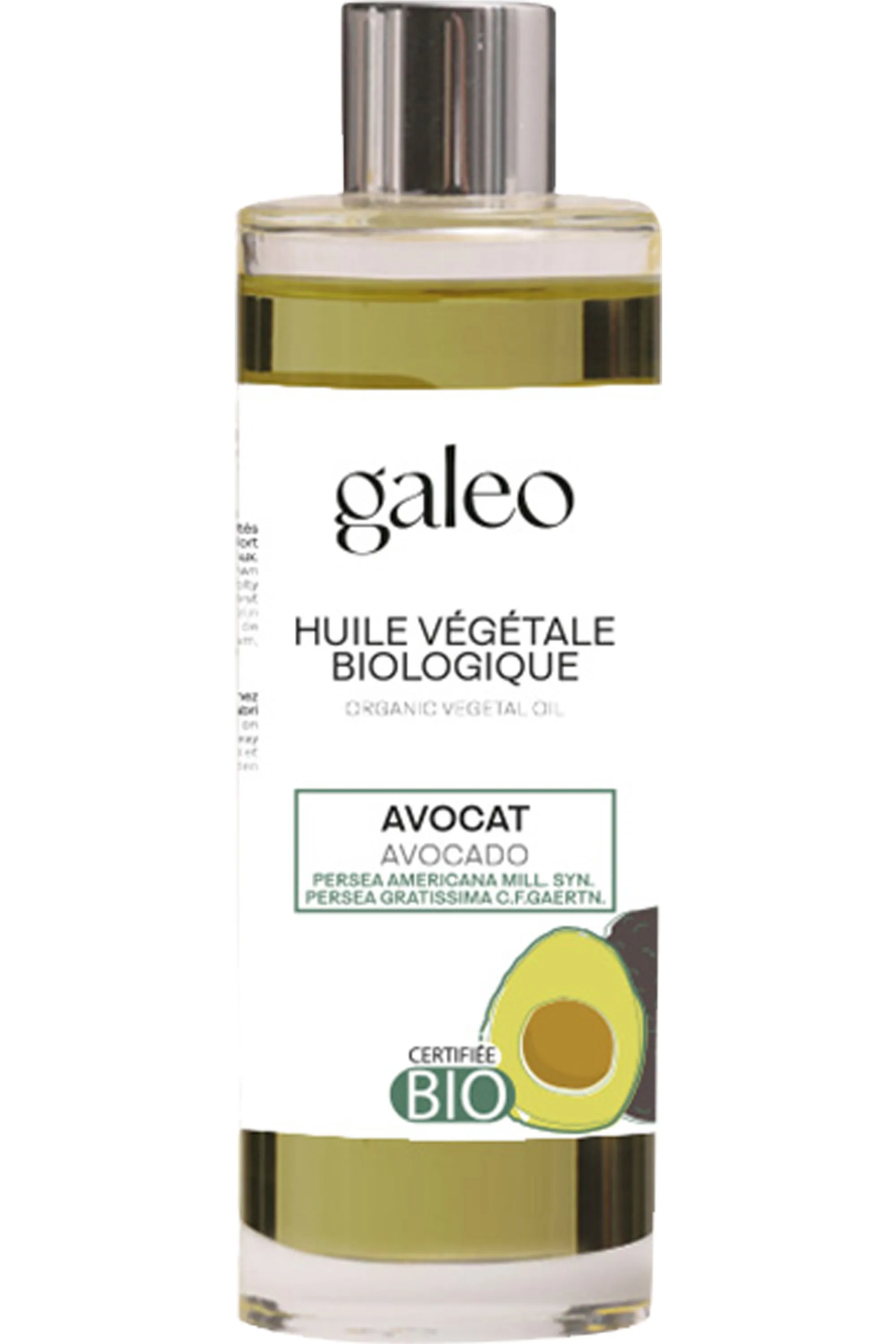 Galeo Huile végétale biologique d’avocat-100 ml