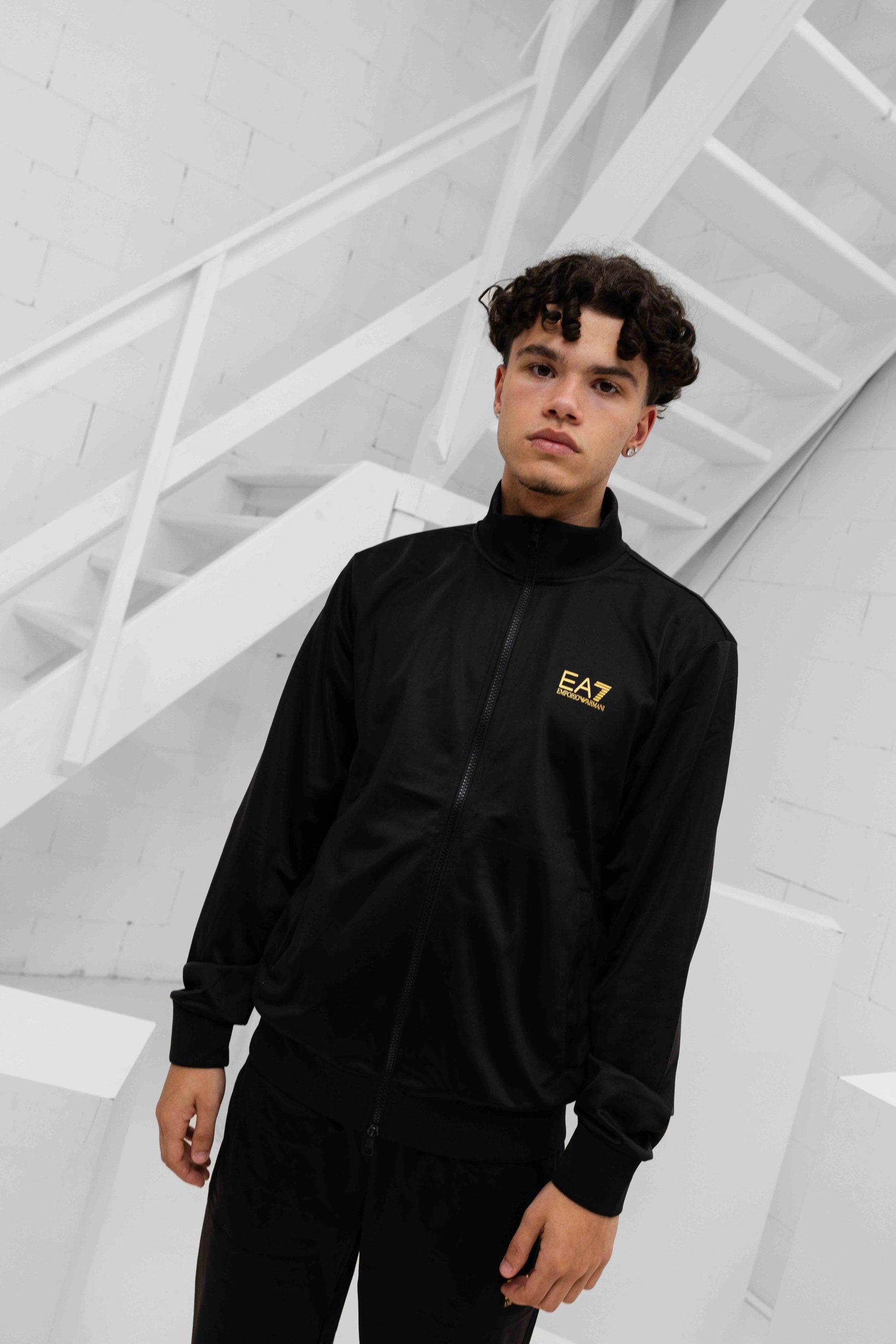 EA7 Emporio Armani 8NPV65 Trainingspak Heren Zwart/Goud