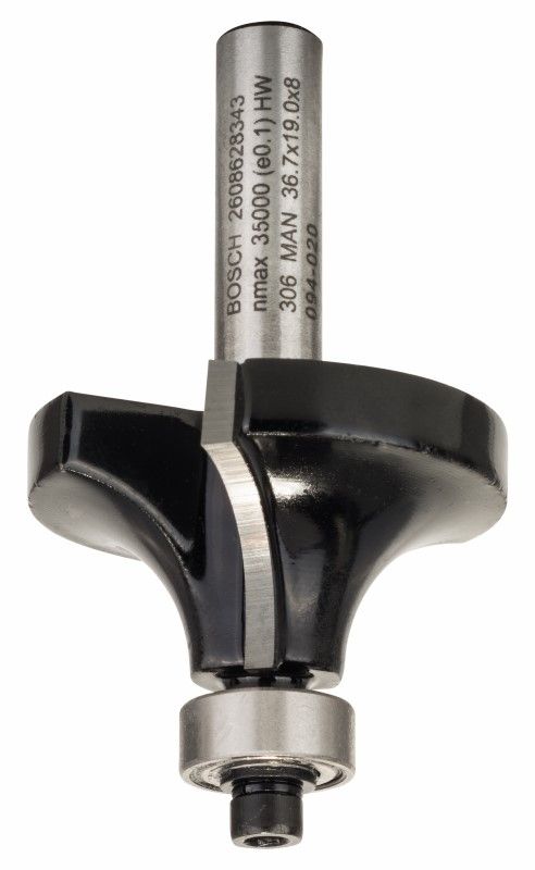 Bosch 2608628343 Afrondprofielfrees Lager HM12x19x8