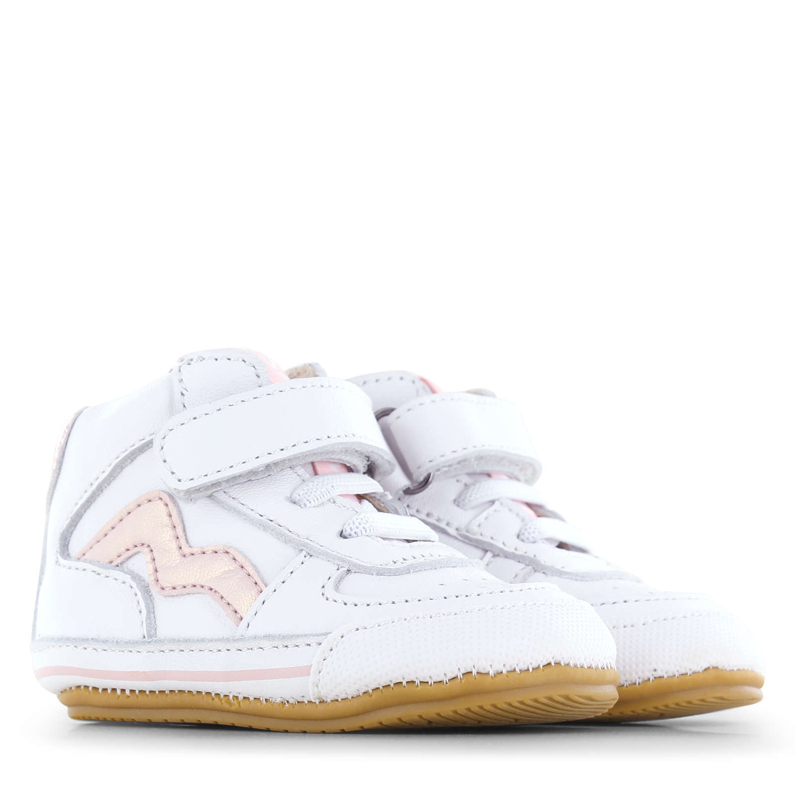 Shoesme wit-roze BABY-PROOF® schoentje Leer | Meisjes schoenen