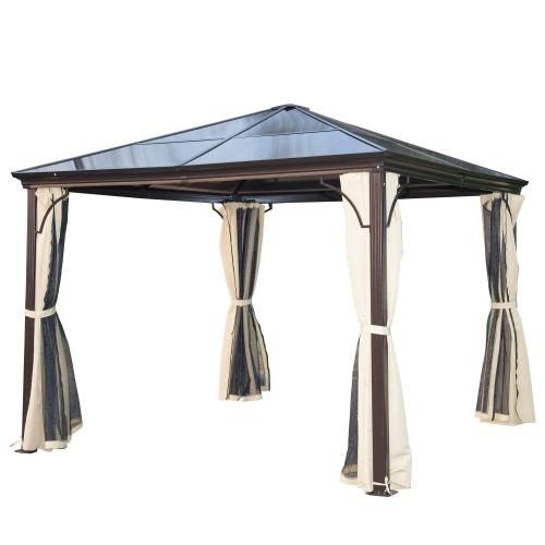Tenda de jardim com quebra-vento e mosquiteiro
