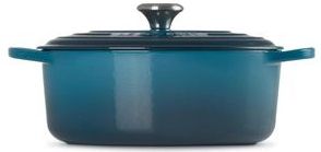 Le Creuset - Braadpan Signature - Ovaal - Deap Teal - Gietijzer
