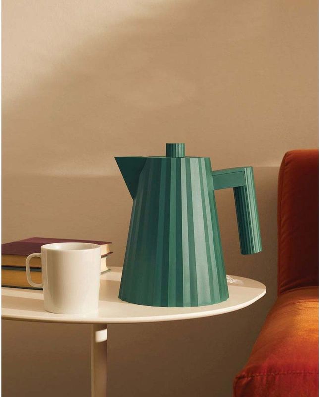 Alessi - Waterkoker Plissé - Groen - Droogkookbeveiliging - MDL06 GR