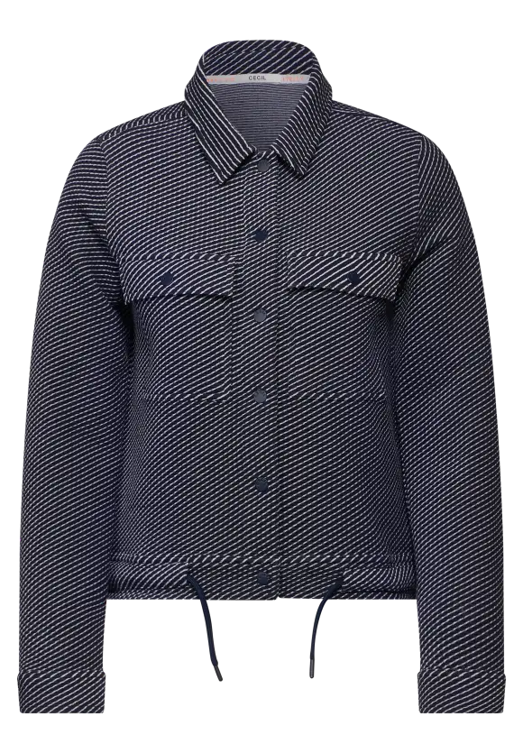 Struktur Shirtjacke - universal blue