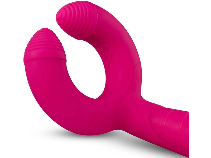Teazers Paarvibrator Rosa Vielseitiger Paarvibrator für die Stimulation von G-Punkt, Klitoris und Penis