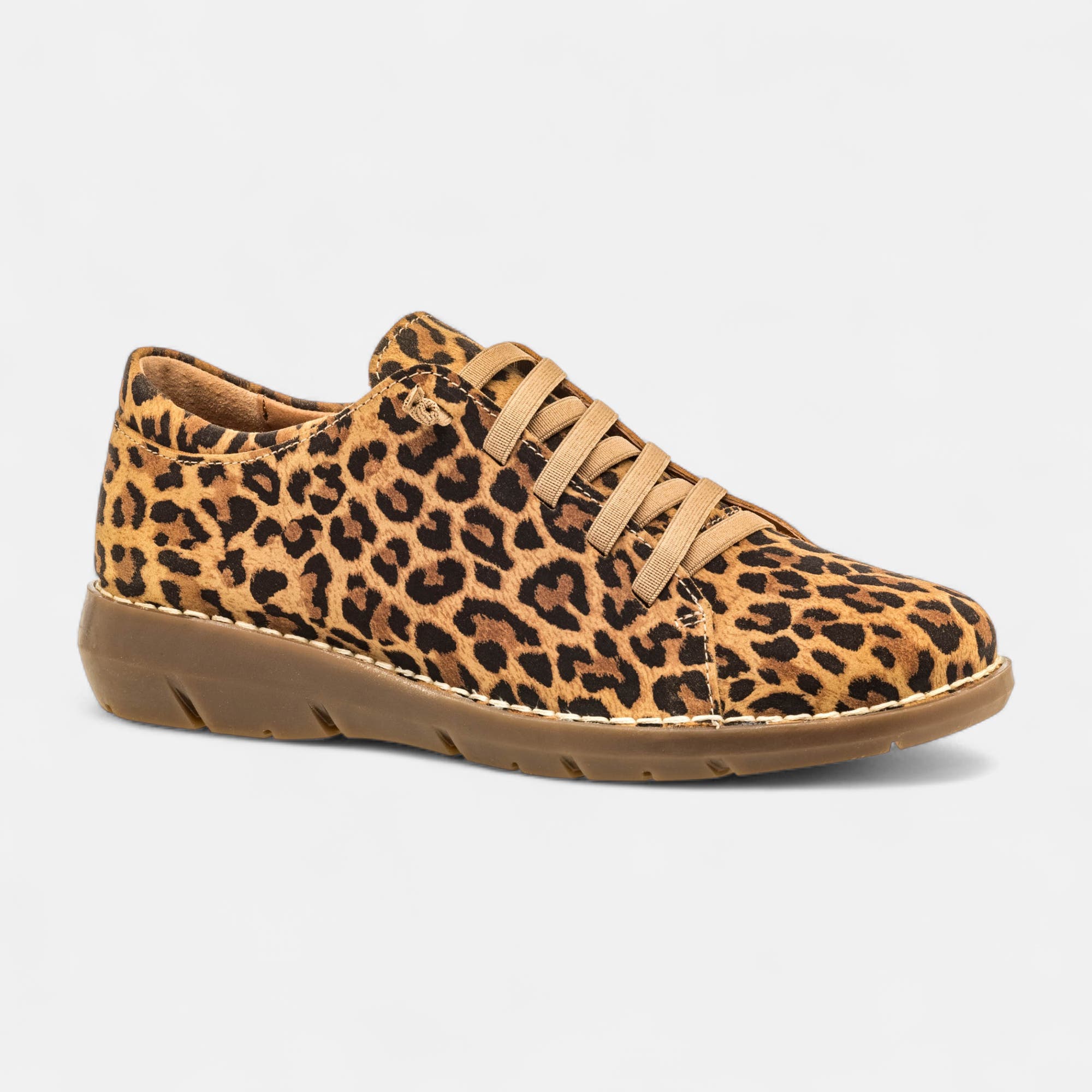 Derbies Femme en cuir camel