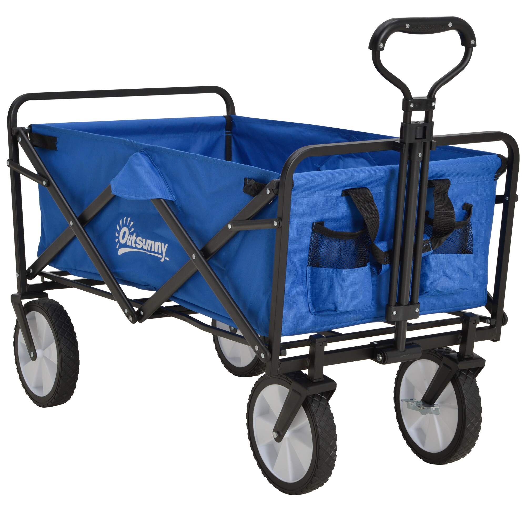 Outsunny Bollerwagen faltbar dunkelblau 107 x 51 x 91,5 cm (LxBxH)