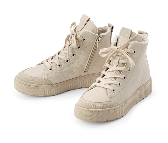 Gefütterte Leder-Sneaker