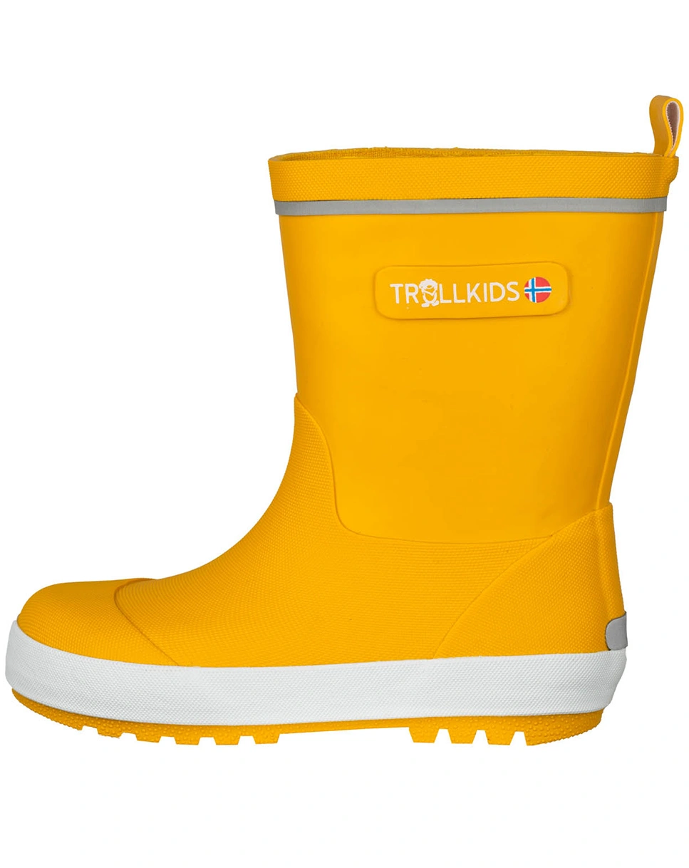 GummistieKids LYSEFJORD in golden yellow