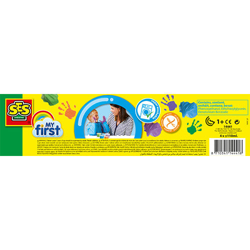 Ses creative fluffy vingerverf - 4st