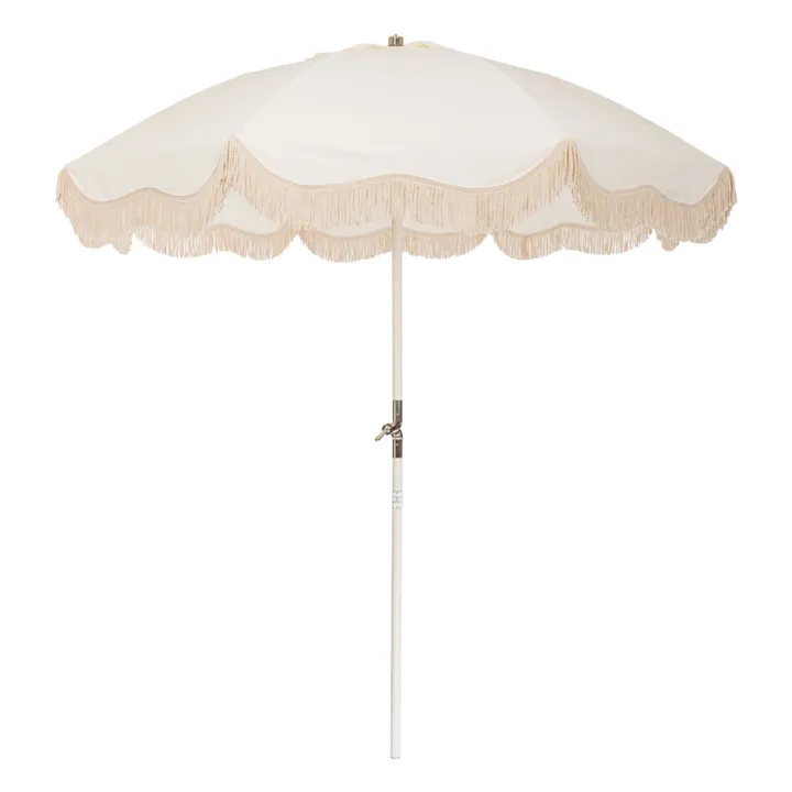 Business & Pleasure Co. Parasol frangé Beach Club | Blanc