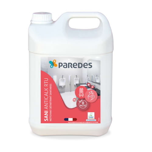 Nettoyant détartrant sanitaires Ecolabel  Paredes SANI ANTICALK RTU bidon de 5L