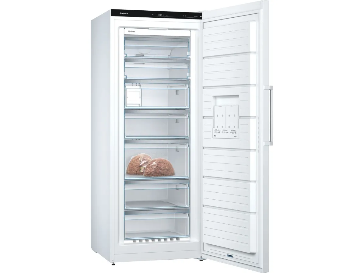 Bosch Serie | 6 GSN54AWDV - Fryser - stående - bredde: 70 cm - dybde: 78 cm - højde: 176 cm - 328 liter - Klasse D - hvid