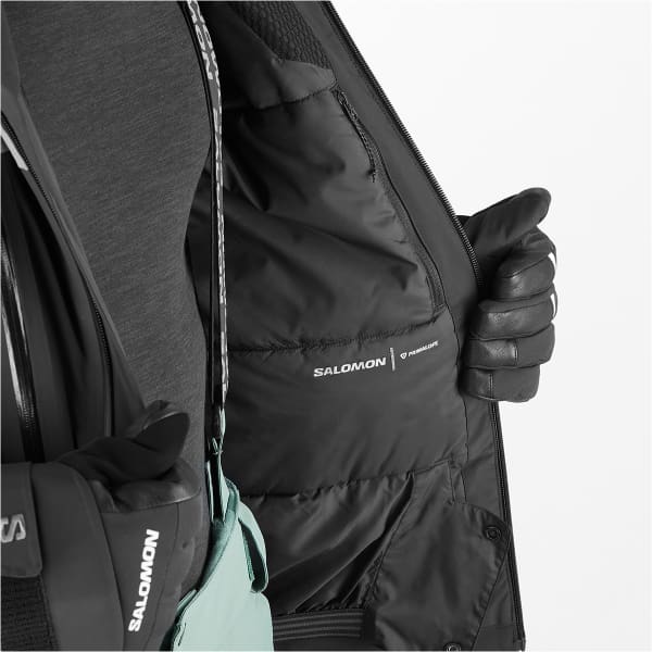 Veste de ski SALOMON BRILLIANT JACKET DEEP BLACK/NORTH ATLA