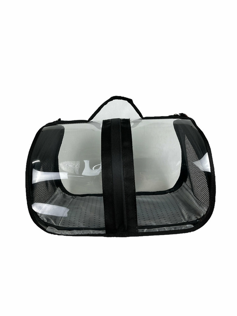Sac de transport pour chat - transparent (noir)