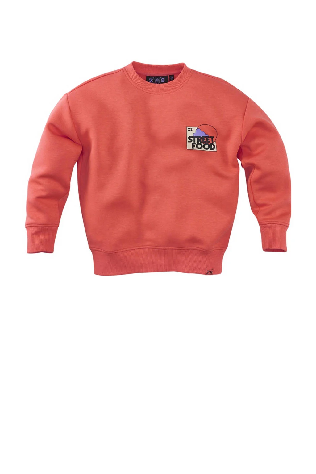 Z8 kids sweater Tyce met backprint oranje