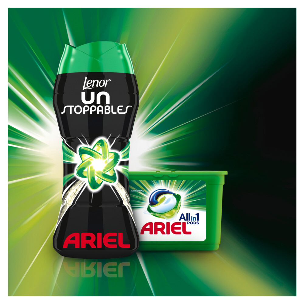 6x Lenor Unstoppables In-Wash Geurbooster Geur Van Ariel 11 Wasbeurten154 gr