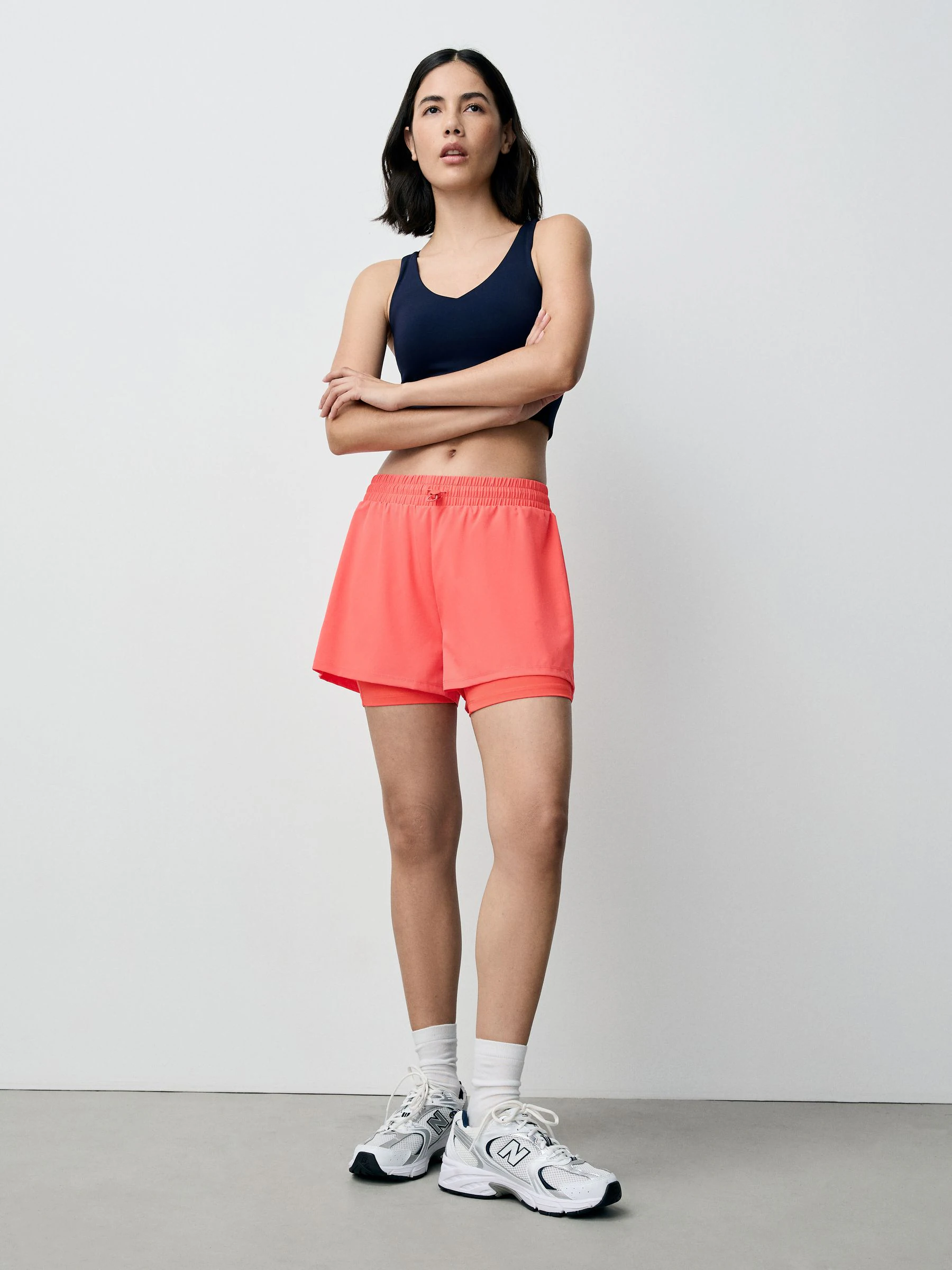 Koraalroze - Sports Run Shorts