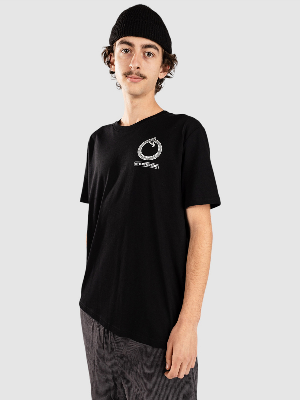 Any Means Necessary The World T-Shirt black
