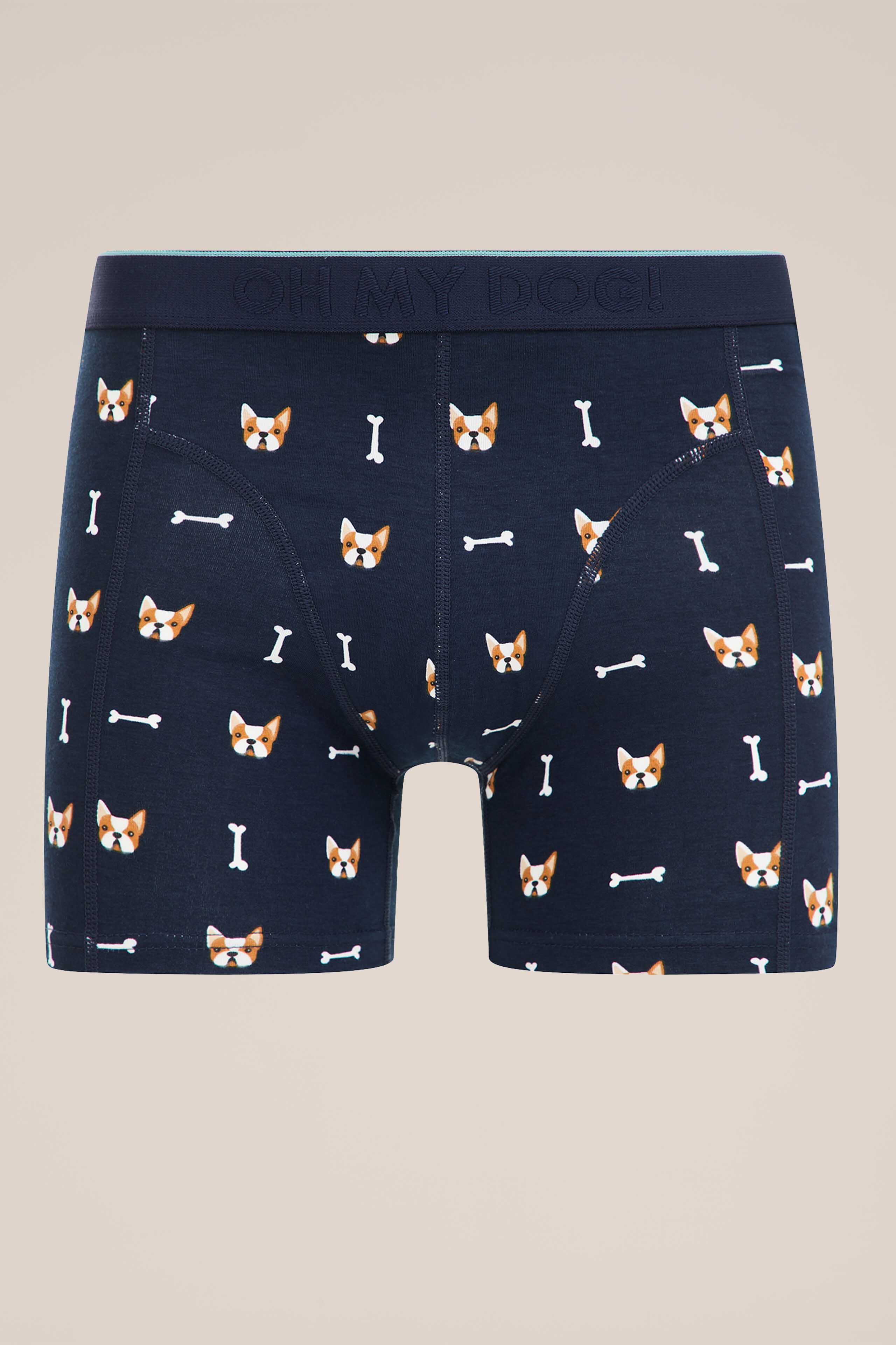 Boxershort met dessin WE Fashion Marineblauw