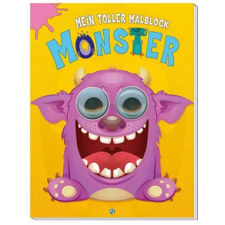 Trötsch Malblock Monster mitKulleraugen