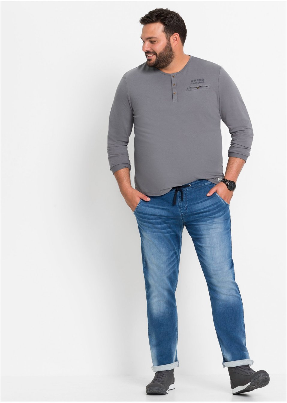 Jean-jogging Slim Fit, Straight