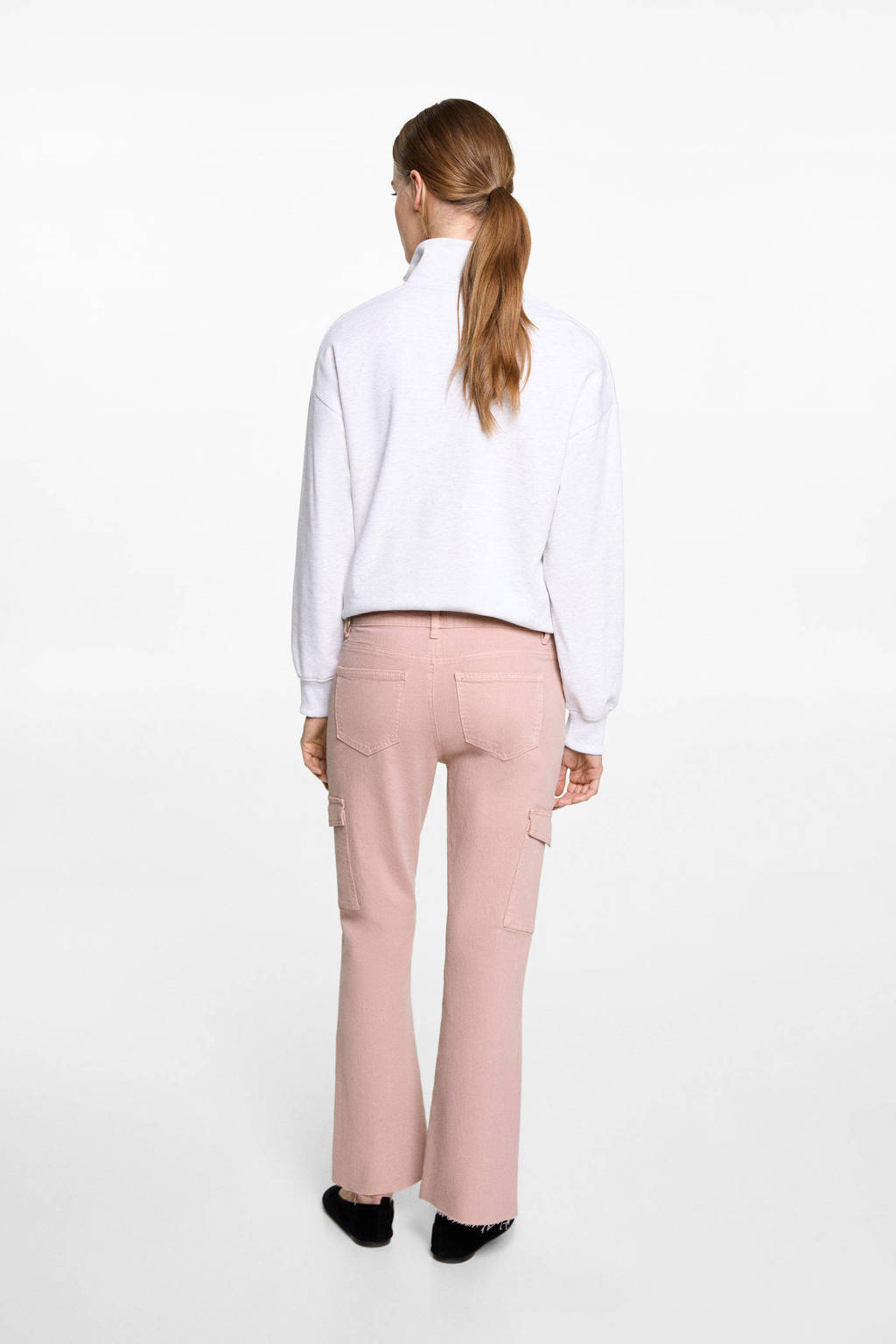 MANGO TEEN flared flared broek roze