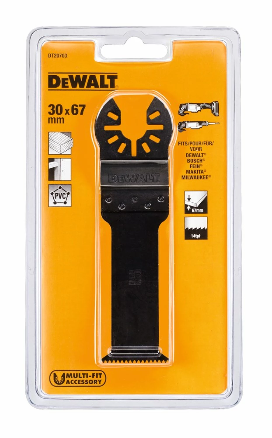 DeWALT DT20703 universeel multitool zaagblad voor hout - 31mm