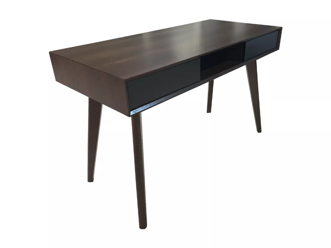 Bureau imitation bois avec tiroirs