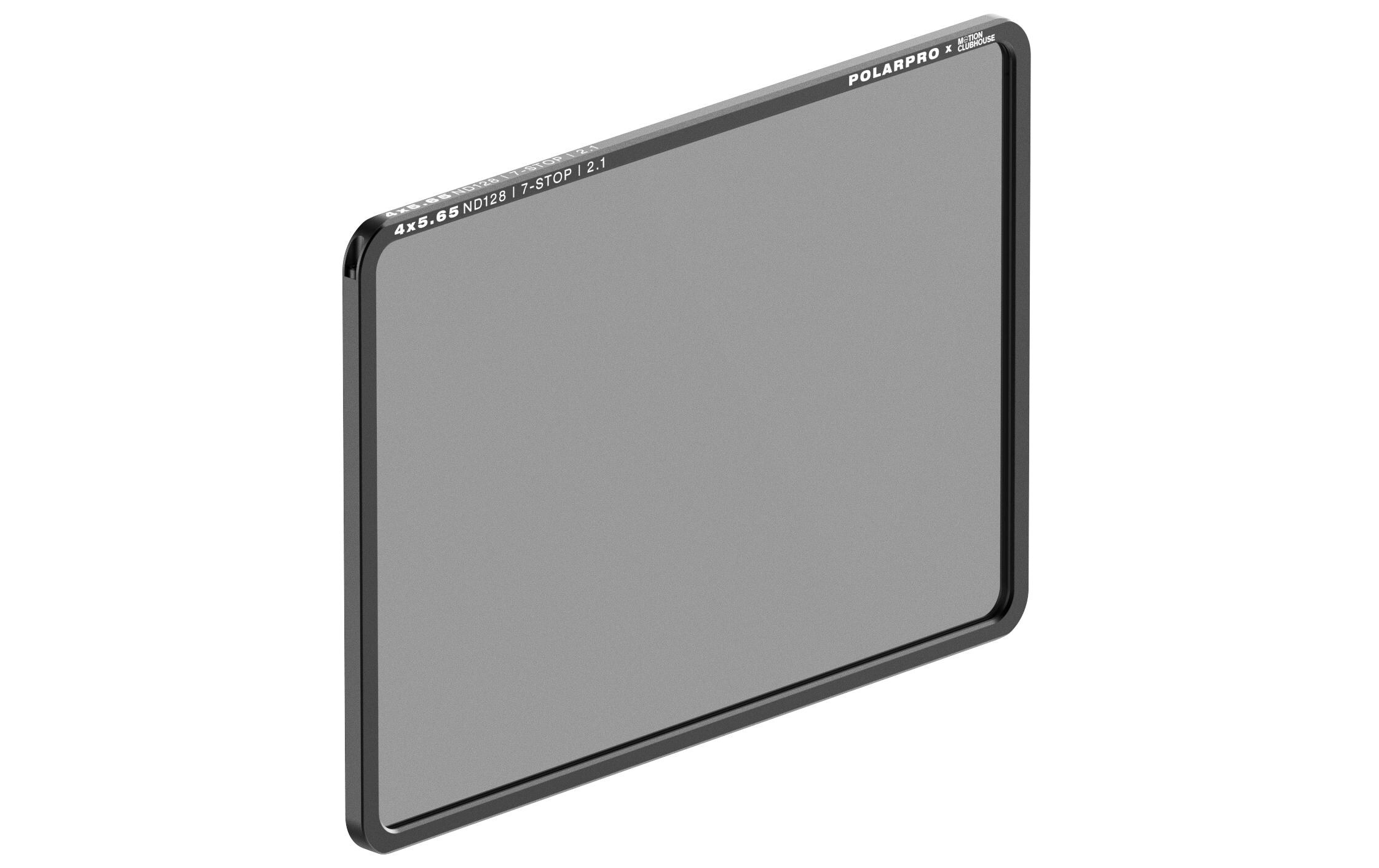 Graufilter ND128 4x5.65 Filter – Motion Clubhouse Edition<br>Vollständig ummantelte Filter mit massgefertigten CNC-Aluminium-Rahmen