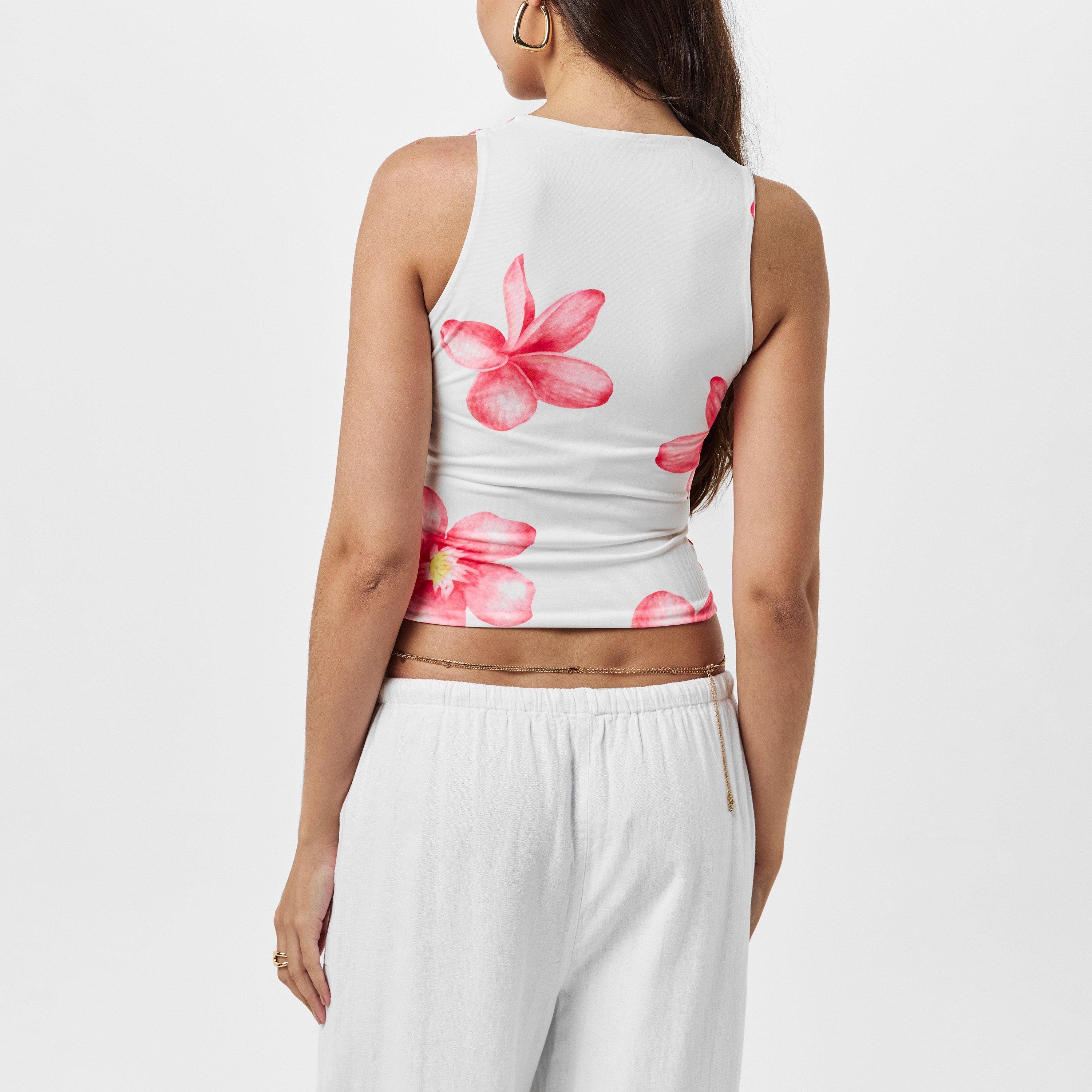 Missy Empire ME Printed Floral Top Womens