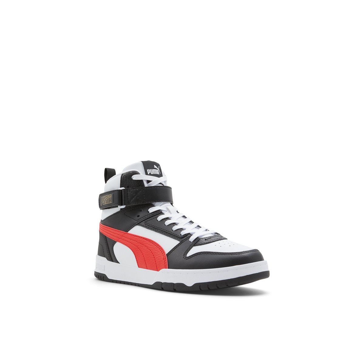 PUMA-Rebound-m-Baskets montantes - Talon plat - Noir