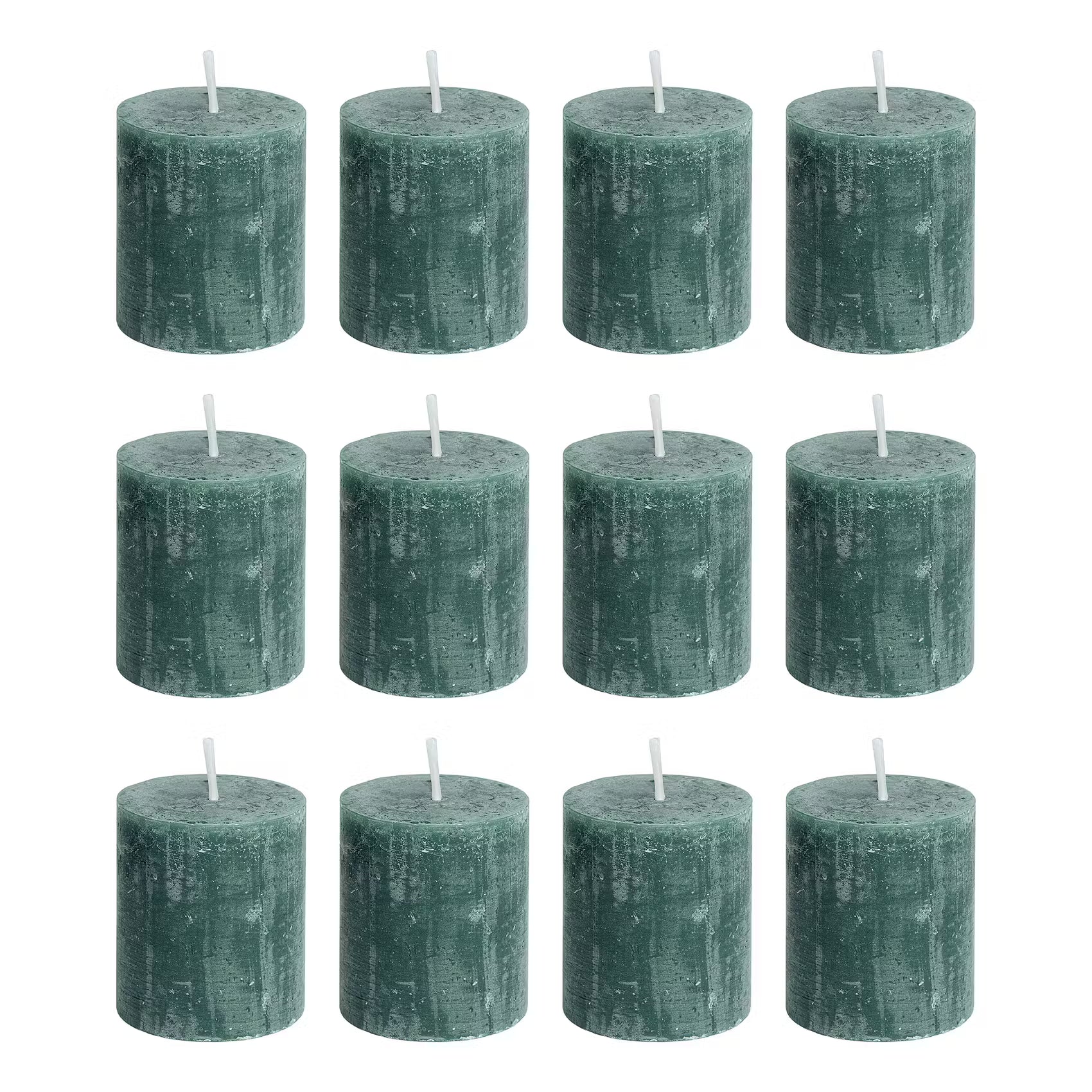 RUSTIC Stumpenkerze 12er-Set