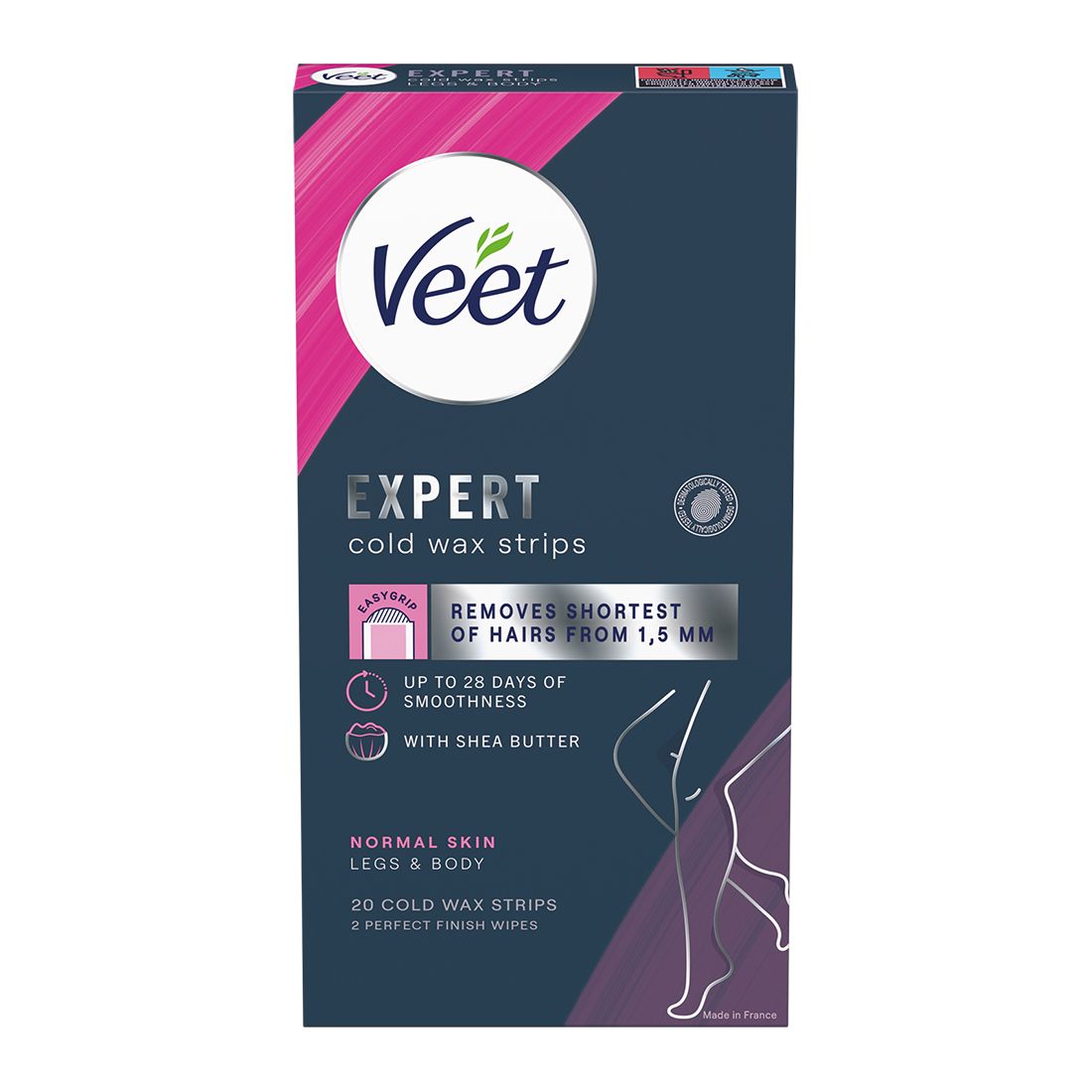 Expert voksstrips kropp&ben 20pk