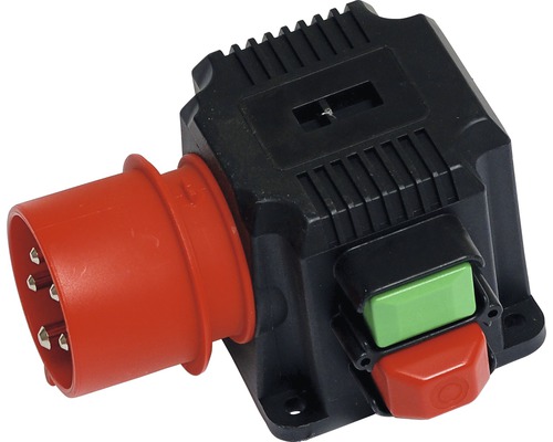 CEE opbouwapparaatconnector PCE + UPS-vrijgave 16A IP54 5-pins zwart/rood