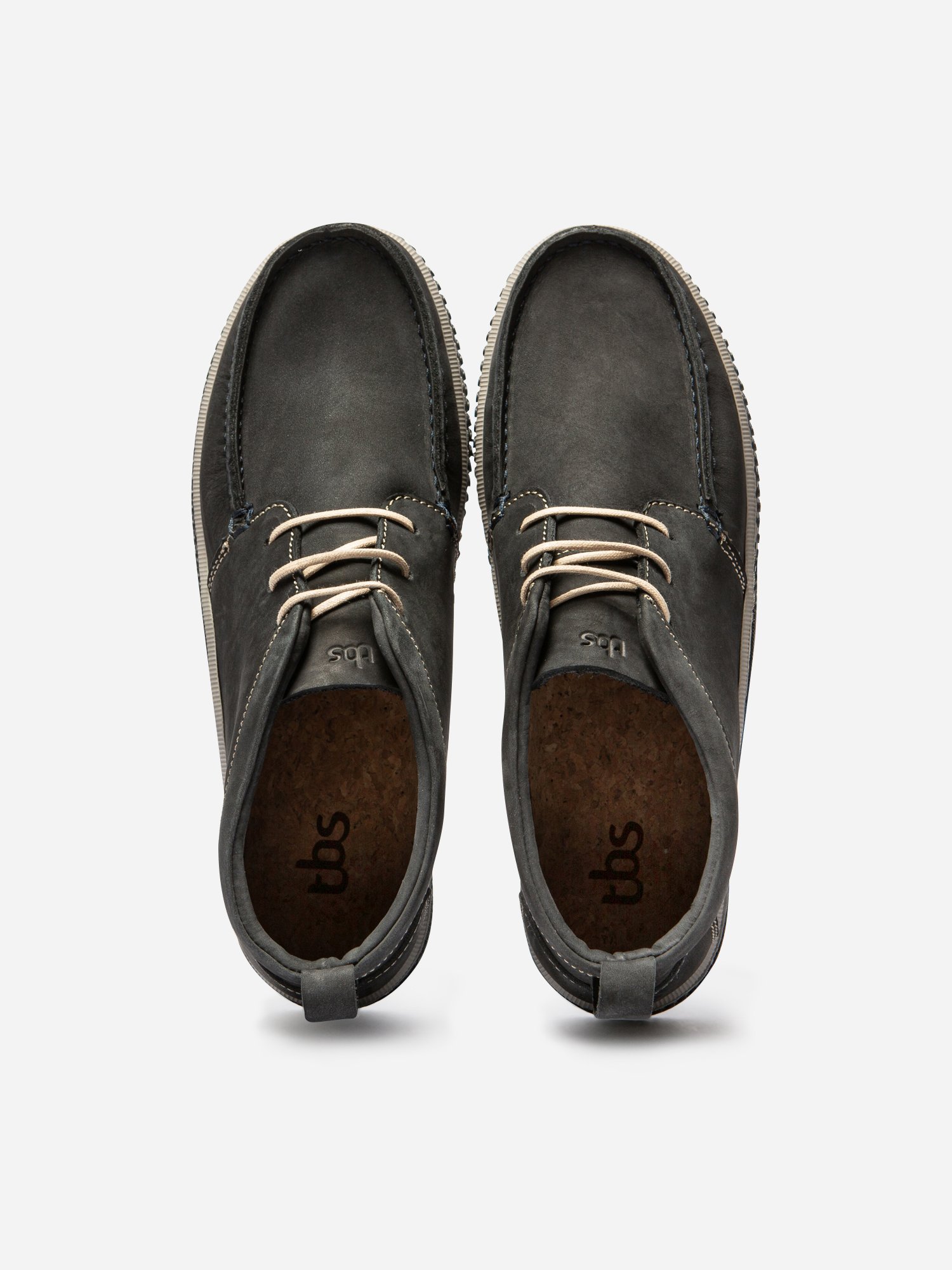Bottillons Homme Semelle Grip Cuir Bleu