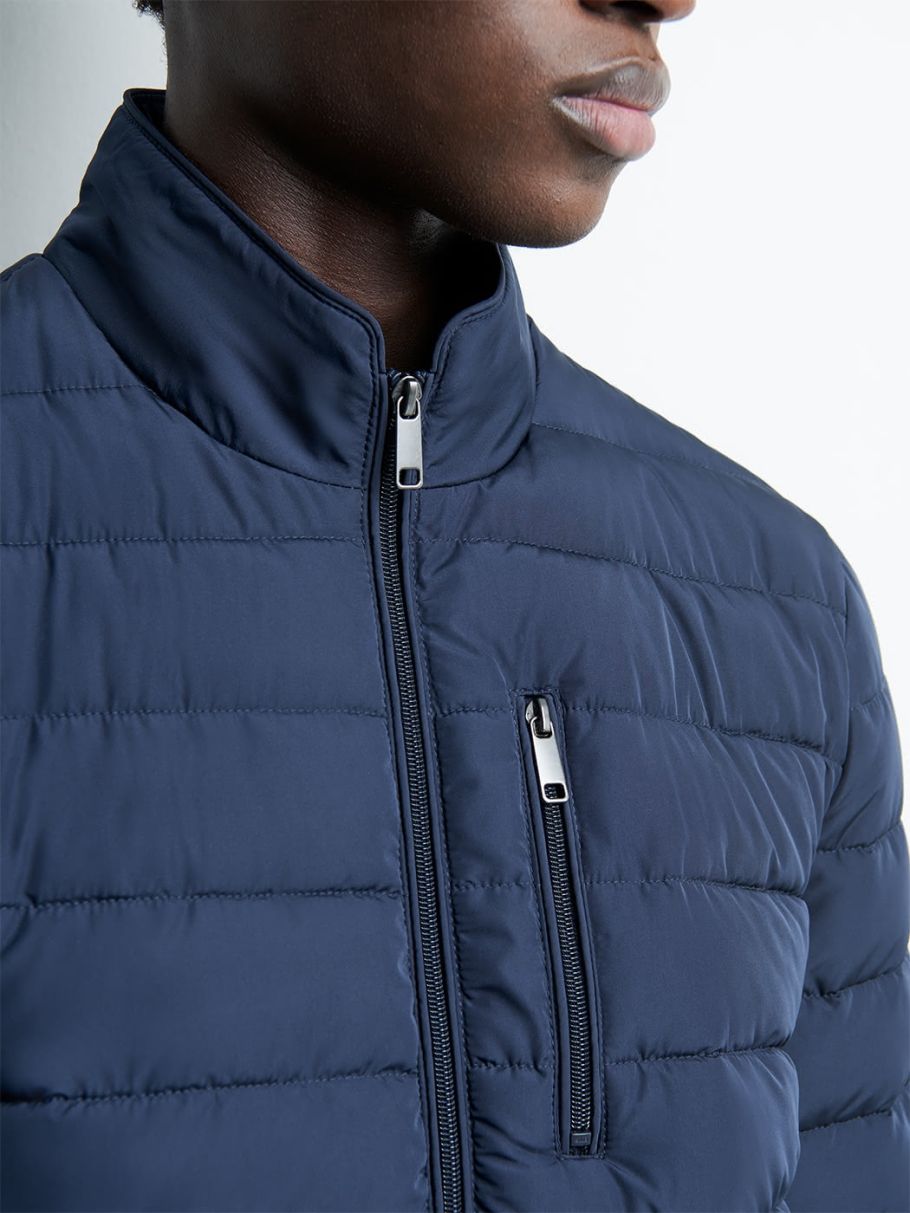 Blouson matelassé col montant
