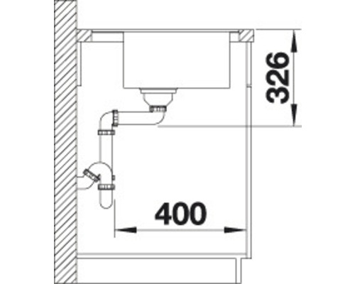 Blanco ZENAR 5 SF spoelbak, 903 x 498 mm, antraciet, 523873