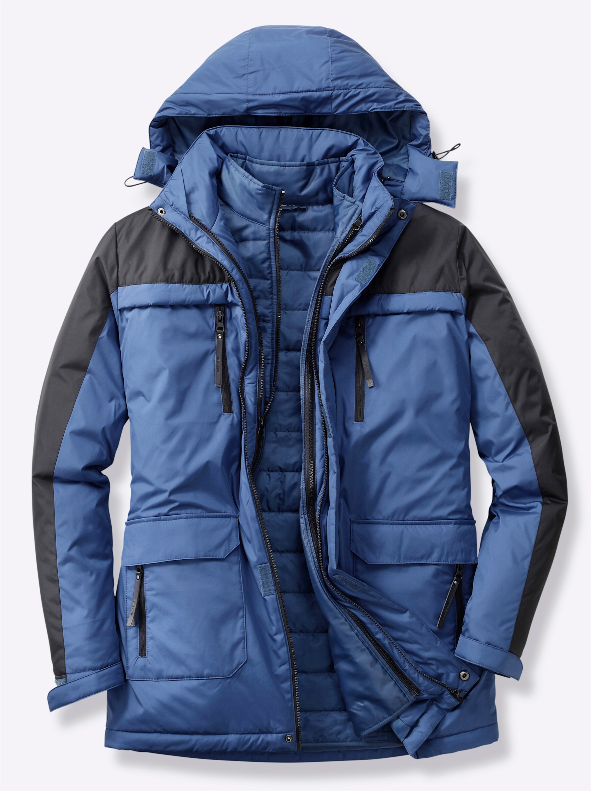 Catamaran Funktionsjacke in jeansblau-schwarz